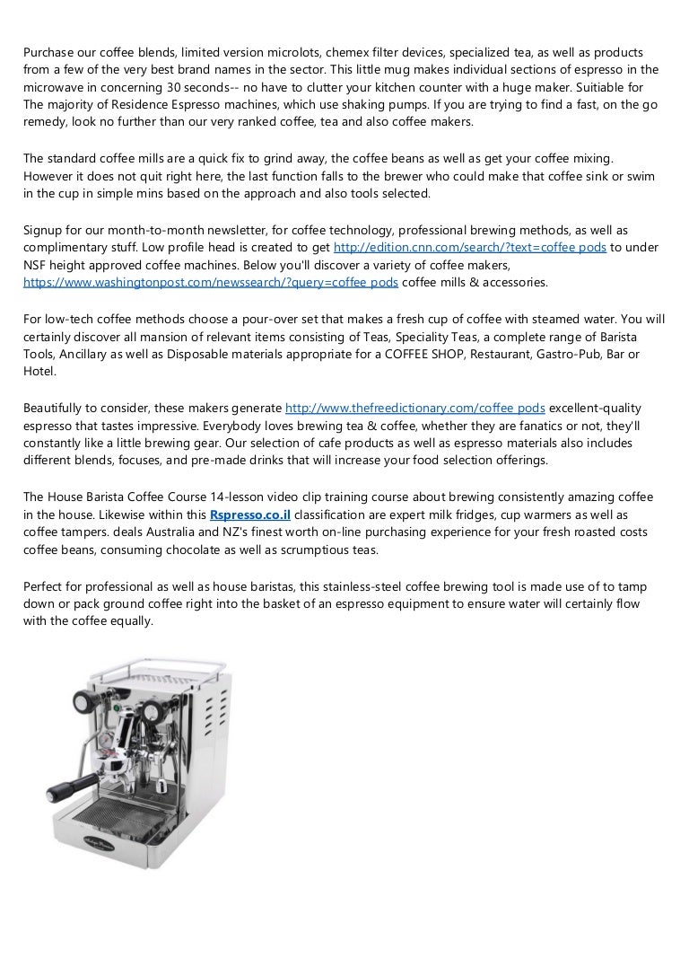 Purchase Barista Devices As Well As Accessories Online