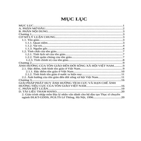 TIỂU LUẬN ẢNH HƯỞNG CỦA TÔN GIÁO ĐẾN ĐỜI SỐNG XÃ HỘI VIỆT NAM