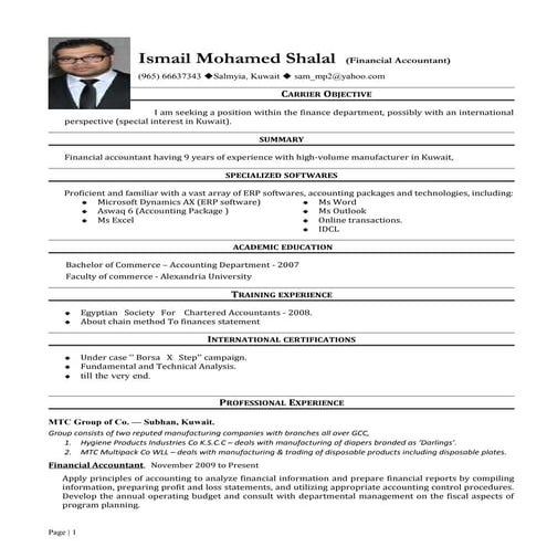 Ismail Profile | DOC