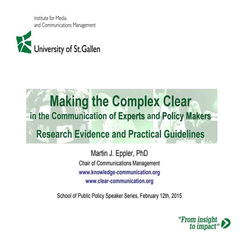 Making the Complex Clear in Knowledge Communication georgiatech talk