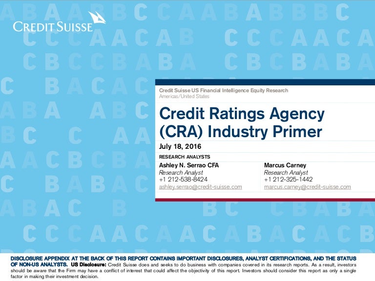 Cra Industry Primer