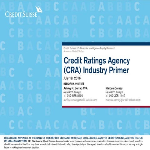 CRA Industry Primer
