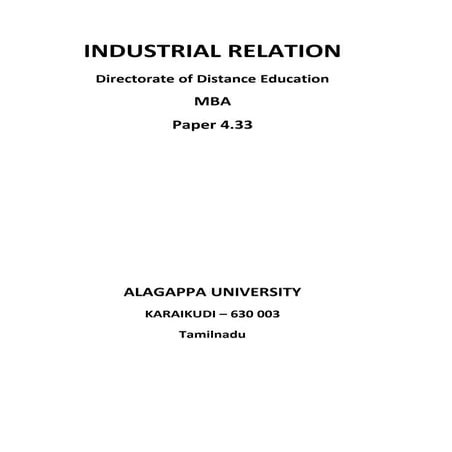  industrial relations