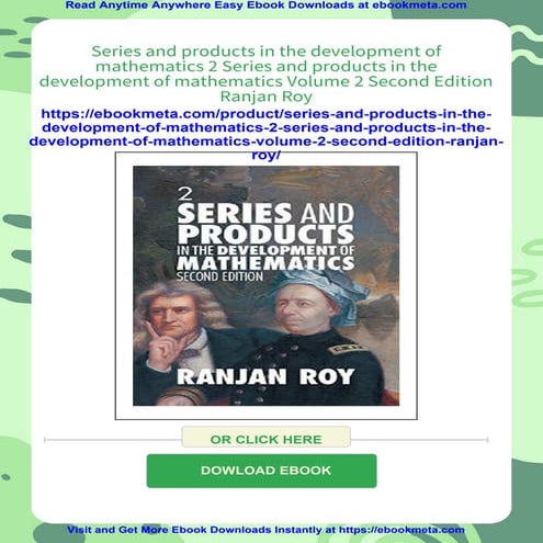 Series and products in the development of mathematics 2 Series and products i...