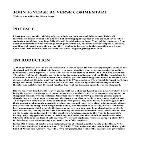 43570126 john-10-verse-by-verse-commentary