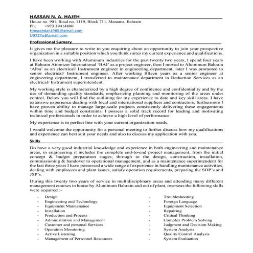 Hassan CV -2 | PDF