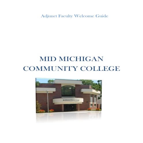 MMCC ADJUNCT WELCOME GUIDE