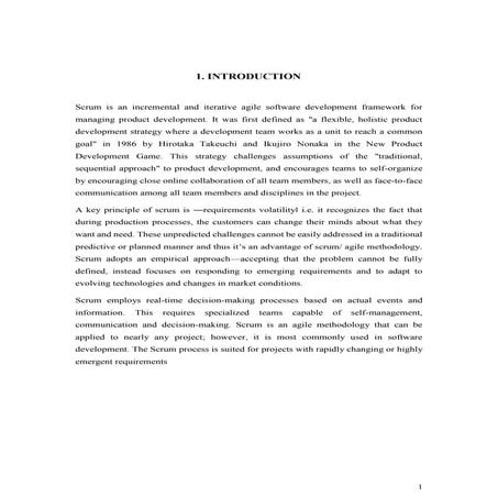 Scrum Technology / Scrum Methodology 