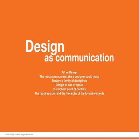 Design as communication