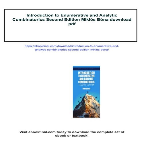 Introduction to Enumerative and Analytic Combinatorics Second Edition ...