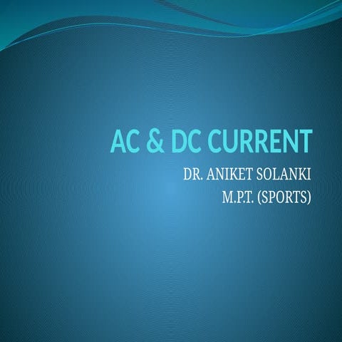 COMPARISION BETWEEN AC & DC CURRENT PPT | PPTX