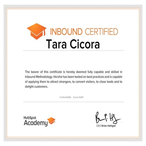 HubSpot Cert