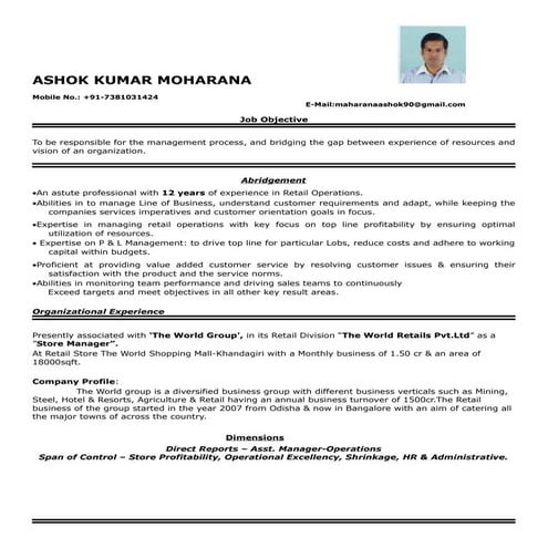 Profile-Ashok