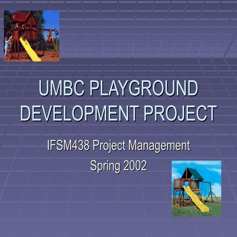 UMBC IFSM438 Project Management Group Presentation