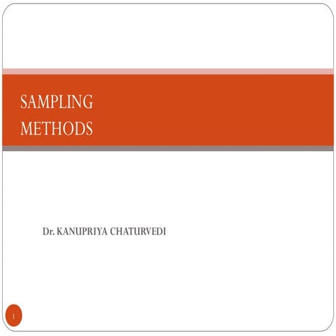 Sampling method in research | PPT