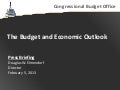 The Budget Outlook press briefing 2013