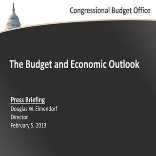 The Budget Outlook press briefing 2013
