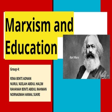 439938326-Marxism-in-education lesson ppt | PPTX