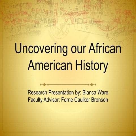 Research Symposium Presentation