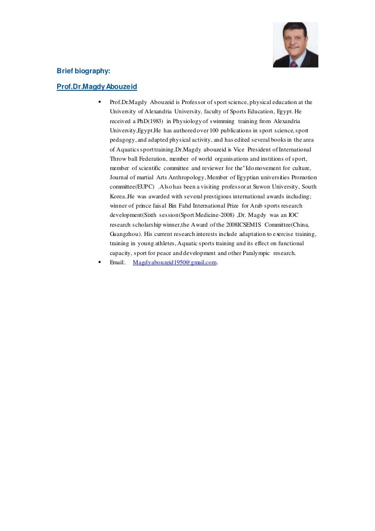Brief biography - Copy