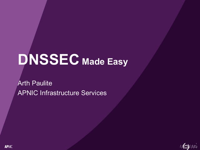 DNSSEC Made Easy, presented at PHNOG 2025