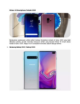 43 Smartphone terbaik 2019