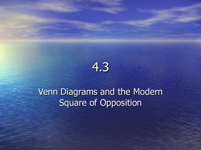 4 3 venn diagrams and the modern square of opposition syllogism venn diagram rules