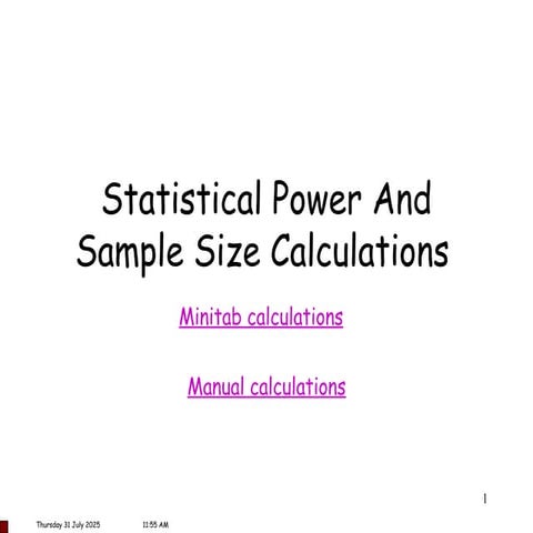 Statistical Power And Sample Size Calculations .ppt