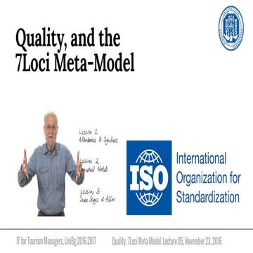 Quality, and the 7Loci Meta-Model as one of my 2016-2017 lectures at the Univ...