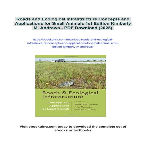 Roads and Ecological Infrastructure Concepts and Applications for Small ...