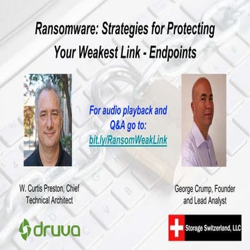 Webinar: Ransomware: Strategies for Protecting Your Weakest Link - Endpoints