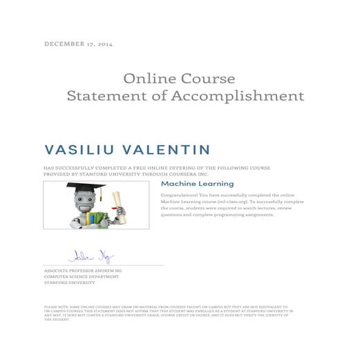 Coursera ml 2014