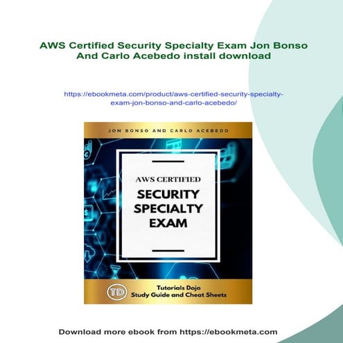 AWS Certified Security Specialty Exam Jon Bonso And Carlo Acebedo