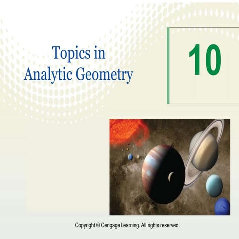 Topics in Analytic Geometry yadda yadda!