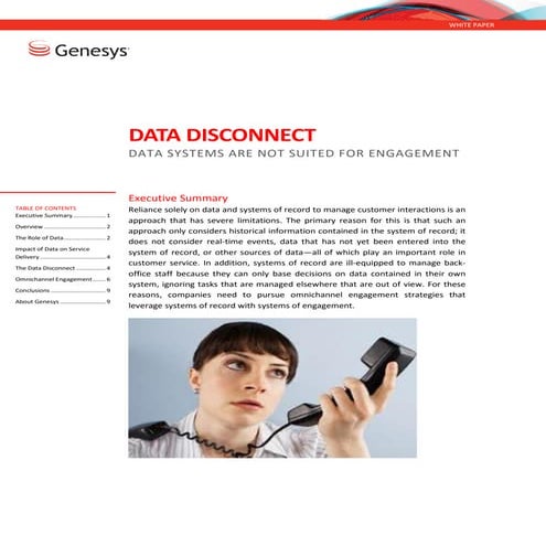 Data Disconnect