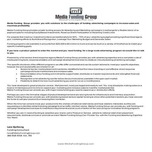 Faith Film Funding Intro | PDF