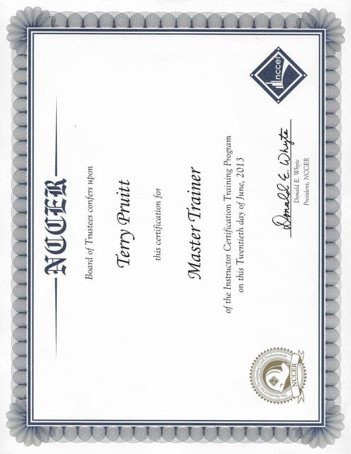 NCCER Certificate PDF NCCER Certificate PDF