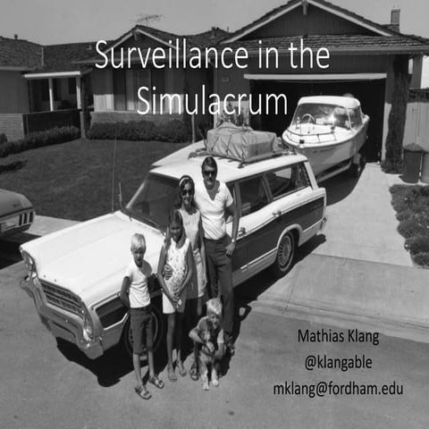Surveillance in the Simulacrum