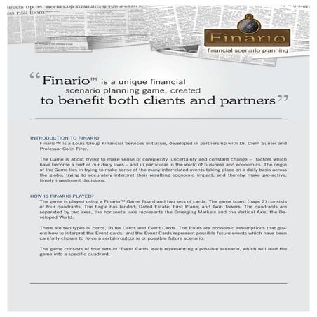 Finario Overview