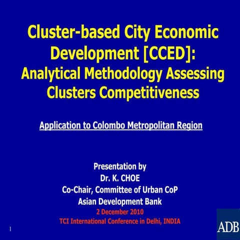 Industrial Cluster-World Bank.ppt