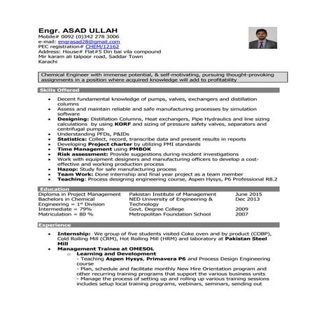 Chemical Engineer