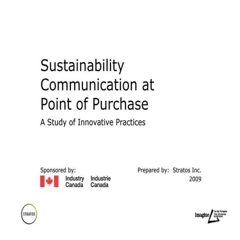 Sustainability Communication at Point of Purchase