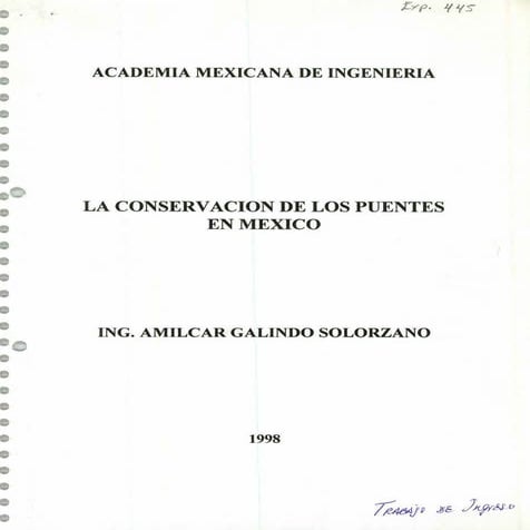 La conservación de los puentes en México