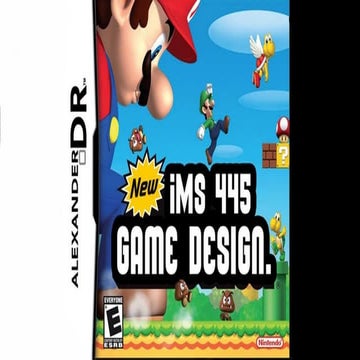 IMS 445, August 29th 