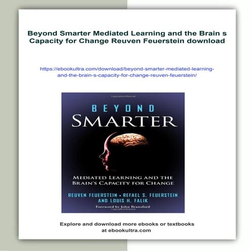 Beyond Smarter Mediated Learning and the Brain s Capacity for Change ...