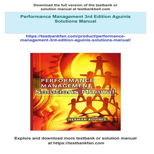 Complete Answer Guide for Performance Management 3rd Edition Aguinis Solution...