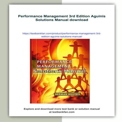 Performance Management 3rd Edition Aguinis Solutions Manual