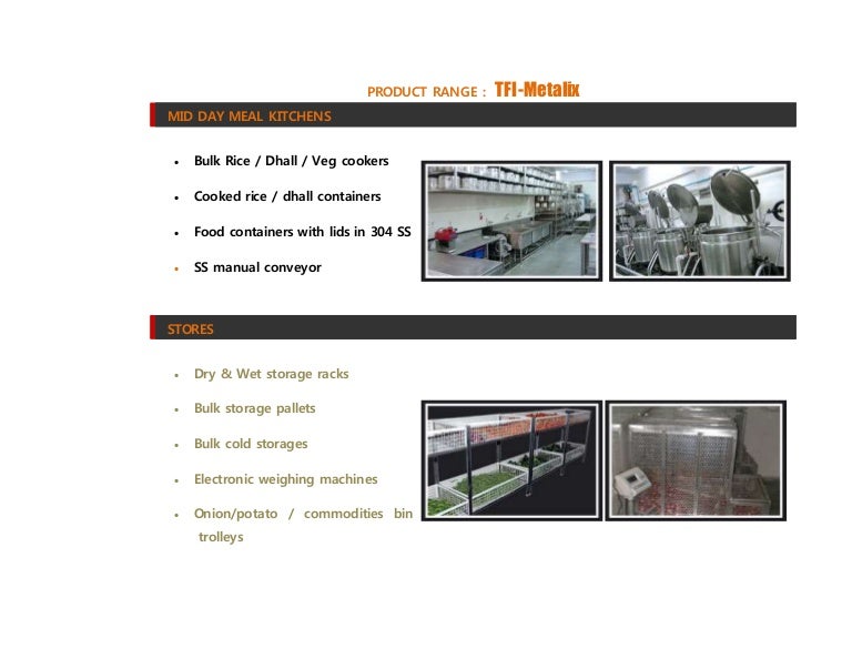 PRODUCT RANGE