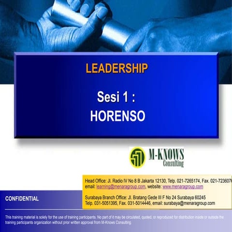 Mengenal Horenso | PDF