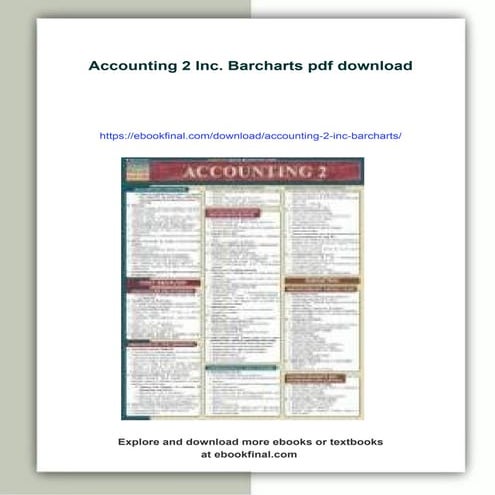 Download full ebook of Accounting 2 Inc. Barcharts instant download pdf